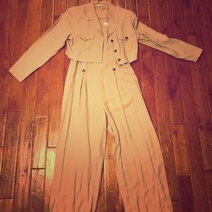 Vintage jumpsuit with jacket